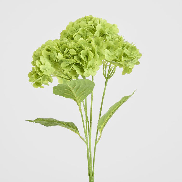 Real Touch Hydrangea 5 Head Bunch Green 50cm - Pack of 12