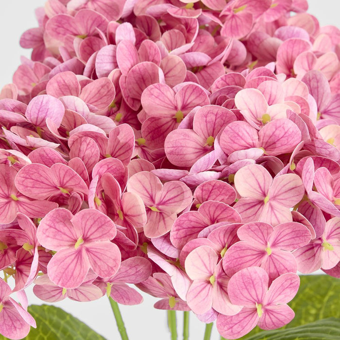 Real Touch Hydrangea 5 Head Bunch Pink 50cm - Pack of 12