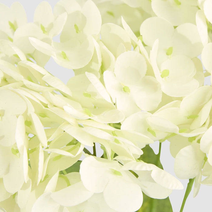 Real Touch Hydrangea 5 Head Bunch White 50cm - Pack of 12