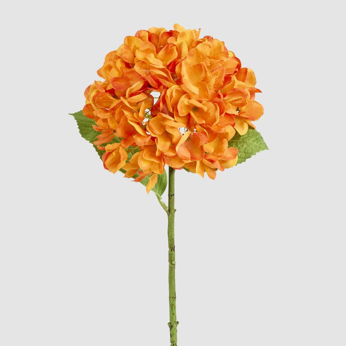 Hydrangea Flower Stem 48cm Orange - Pack of 12