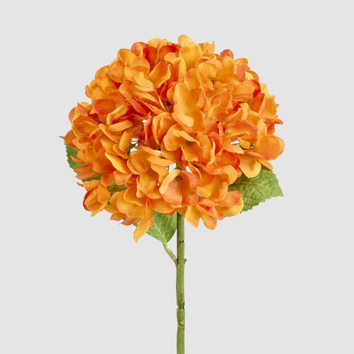Hydrangea Flower Stem 48cm Orange - Pack of 12