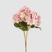 Hydrangea Bunch With 5 Heads Pink 42cm - Pack of 12