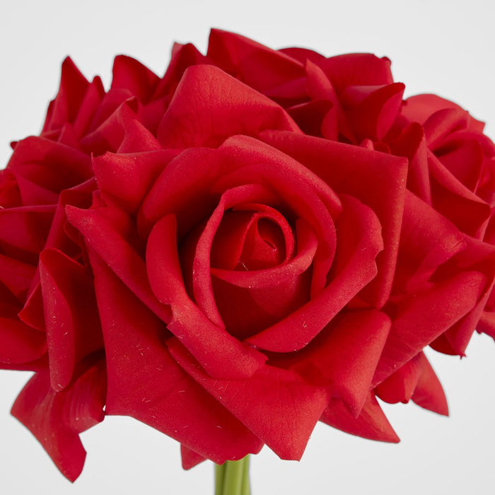 Amelia Real Touch Rose Bouquet Red 26cm - Pack of 12