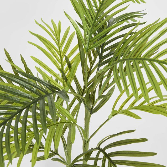 Mini Palm Tree Real Touch 4 Branches 15 Leaves in Pot 100cm - Set of 2
