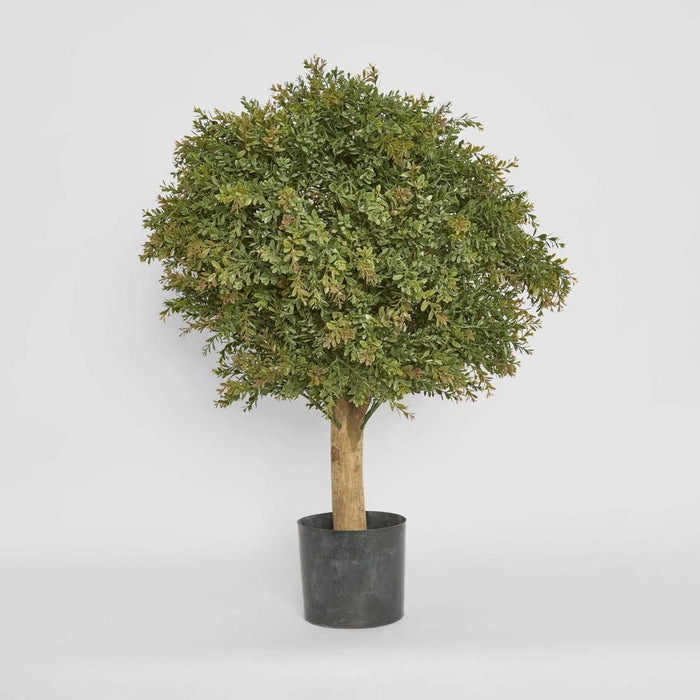 Red Day Leaf Ball Topiary Tree 85cm