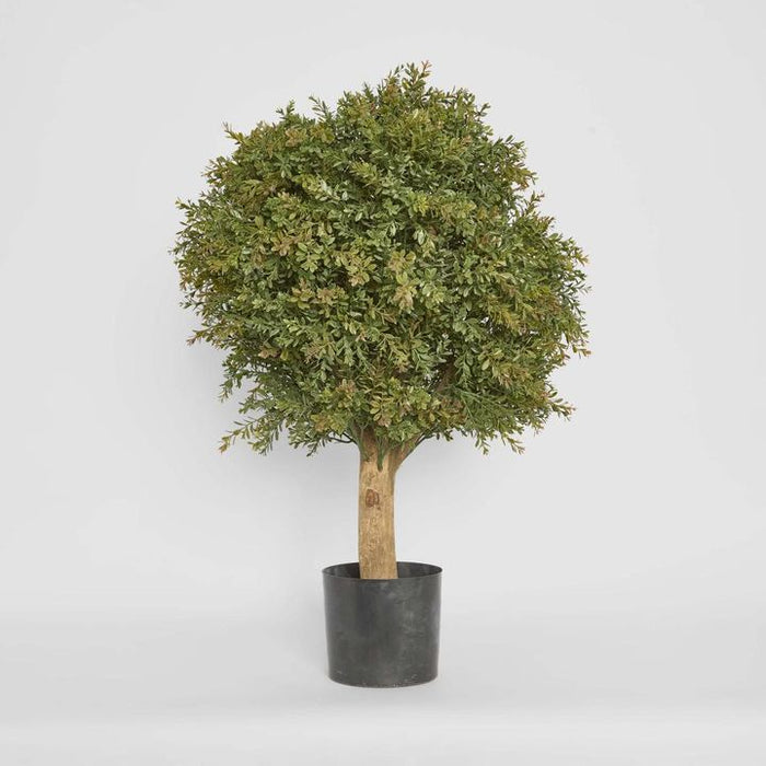 Red Day Leaf Ball Topiary Tree 85cm