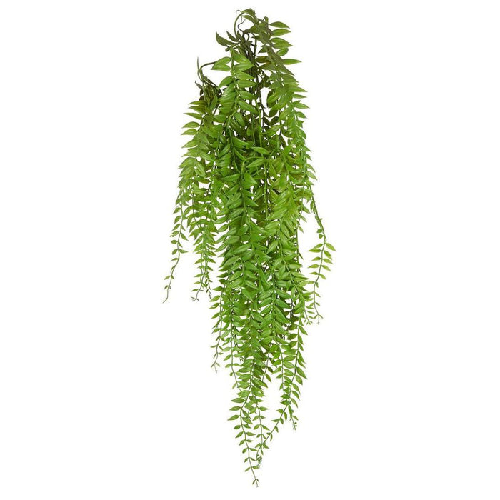 Hanging Forest Fern Leaves 85cm Green Pack of 12