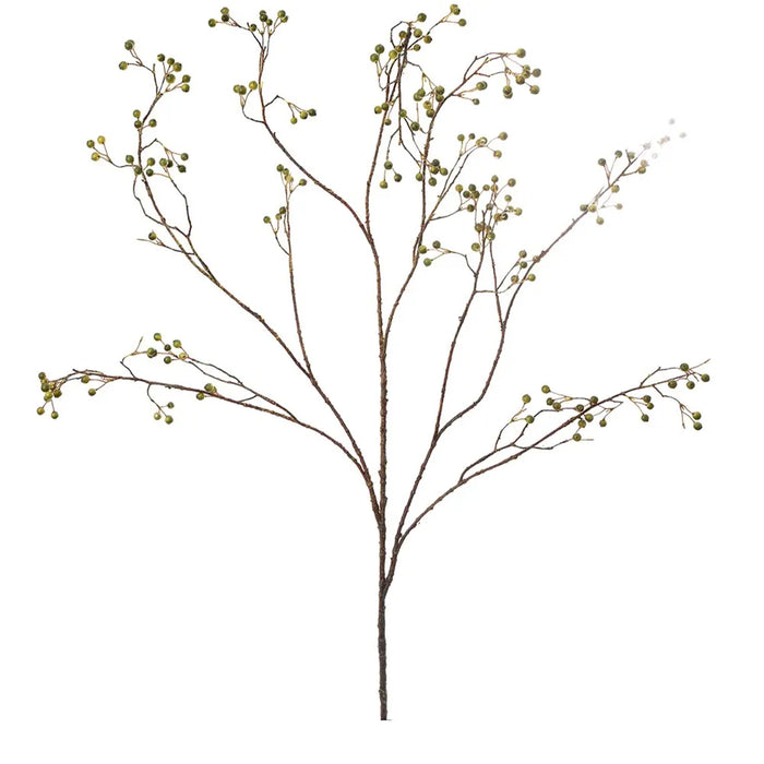 Mini Berry Branch Green 120cm Pack of 6
