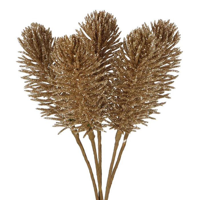 Coco Spike Floral Bundle Gold 30cm Pack of 12