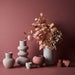Vase Lucena Light Pink 29.2cm x 17.5cm Pack of 2