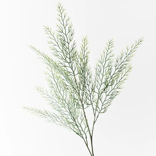 Fern Coral Spray Grey Green 70cm - Pack of 12