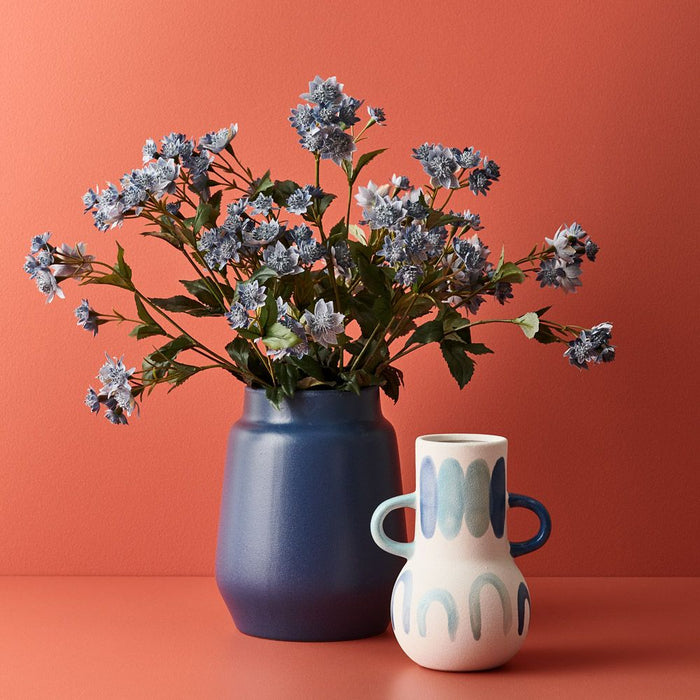 Vase Paquita Indigo 23cm x 18cm Pack of 2