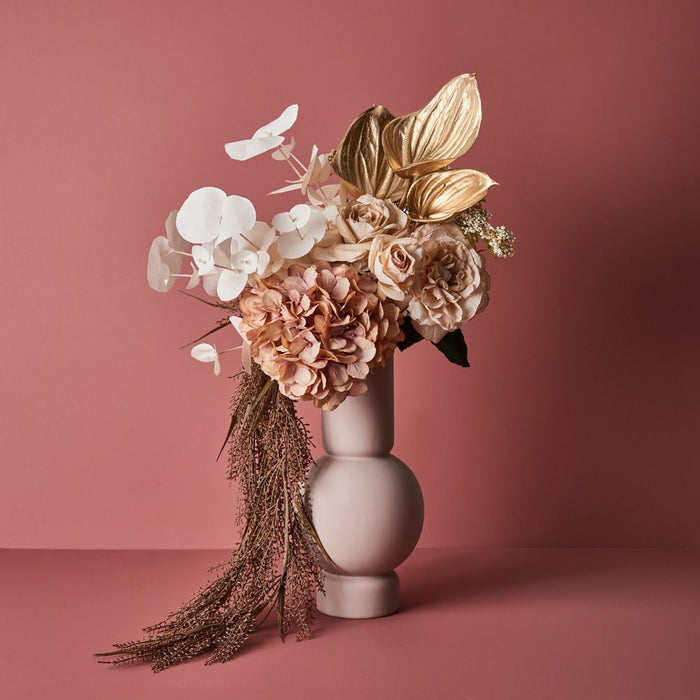 Vase Isobel Light Pink 35.5cm x 17.5cm Pack of 2