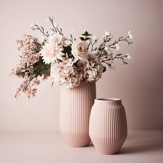 Taza Vase Light Pink 43cm Set of 2