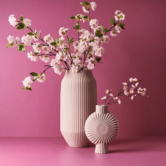 Taza Vase Light Pink 43cm Set of 2