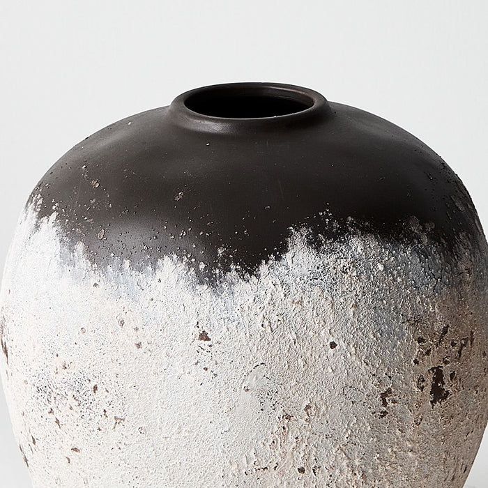 Pot Trevi Antique White Brown 25cm x 25cm Pack of 2