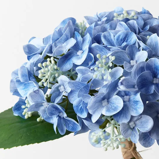 Hydrangea Bouquet Blue 33cm Set of 12