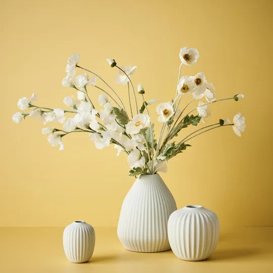 Poppy Iceland Spray White 60cm Set of 12