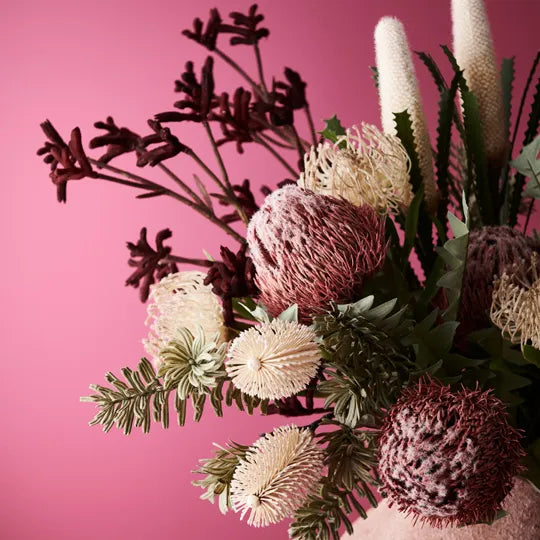 Banksia Acorn Pink 69cm Set of 12