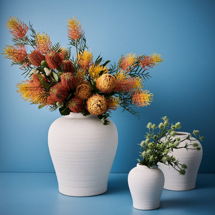 Pot Herama White 19cm x 16cm Pack of 2