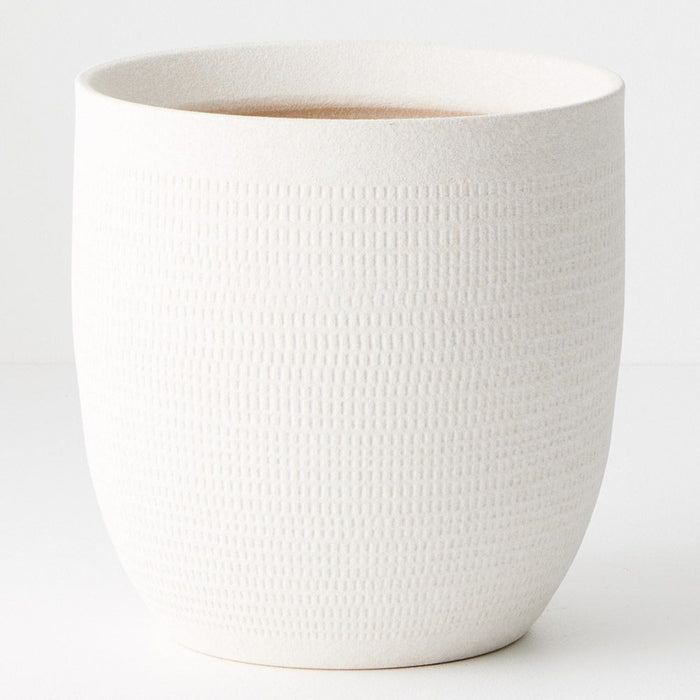 Pot Sundra Winter White 18cm x 18cm Pack of 2
