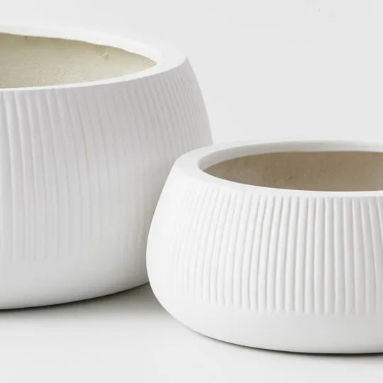 Dune Nejalo White Pot 21cm - Set of Two