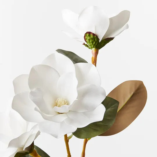 Magnolia Spray White 76cm - Pack of 12