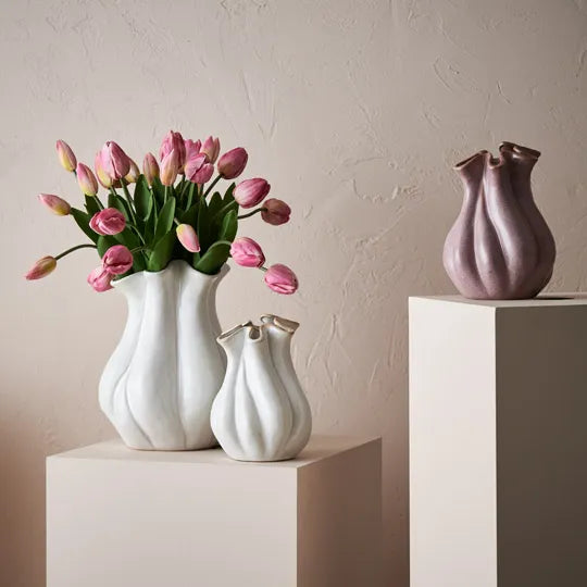 Anabella White Vase - Set of 2