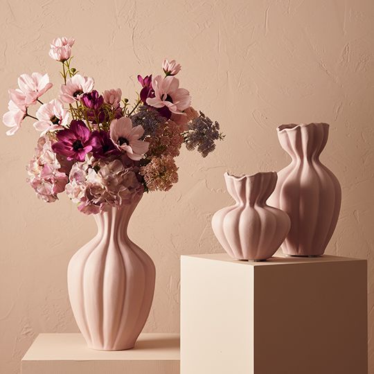 Vase Basma Light Pink 40cm Pack of 2