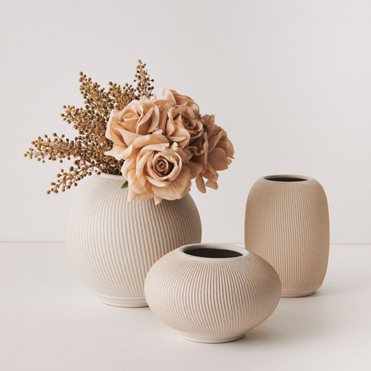 Vase Suki Ivory 17cm Pack of 2
