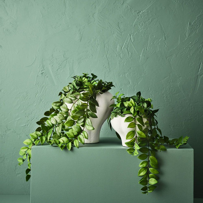 Pot Aura White 25cm x 25cm Pack of 2