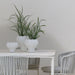 Pot Aura White 25cm x 25cm Pack of 2