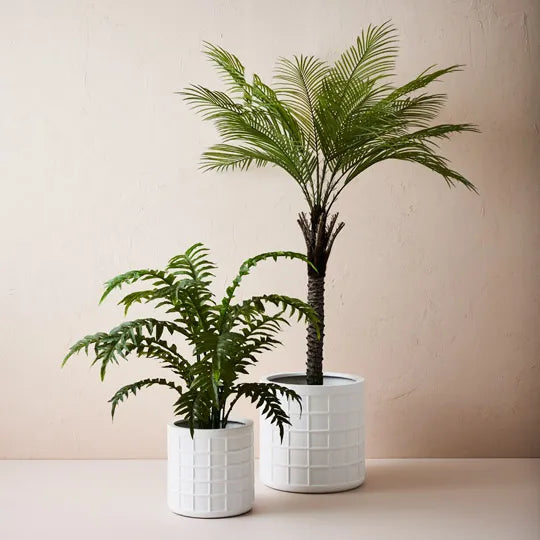 Jardin White Pot - Set of Two