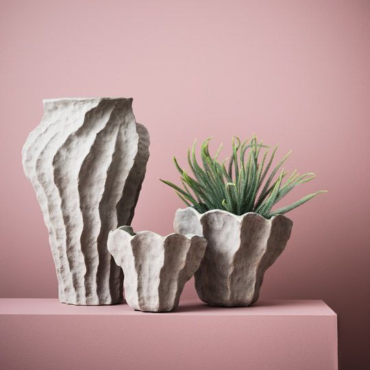 Vase Evoke Oyster Grey 39cm Pack of 2