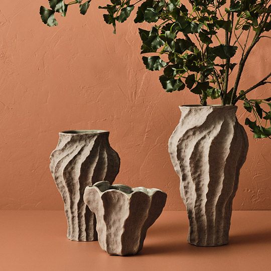 Vase Evoke Oyster Grey 39cm Pack of 2