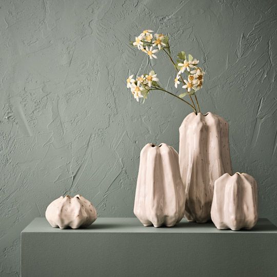 Vase Rastina Ivory 34cm Pack of 2