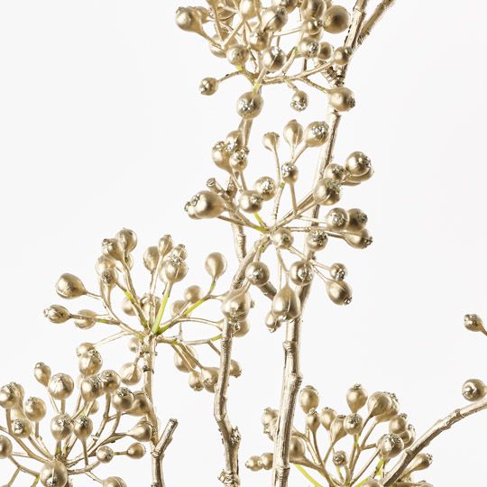 Berry Spray Champagne 84cm Pack of 12