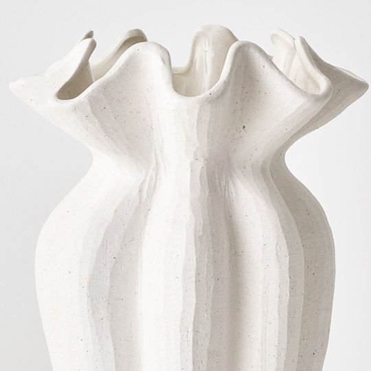 Gustel Vase White 37cm Pack of 2