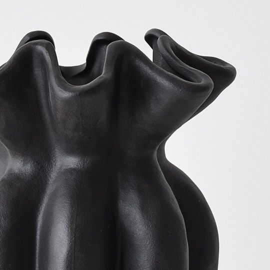 Gustel Vase Black 37cm Pack of 2