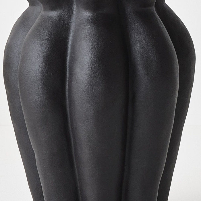 Gustel Vase Black 24cm x 17cm Pack of 2