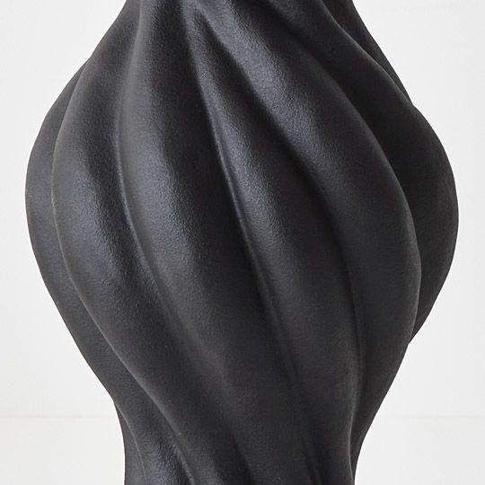 Gustel Twist Vase Black 30cm Pack of 2