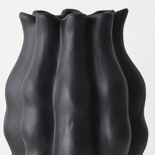 Eudora Vase Black 36cm Pack of 2