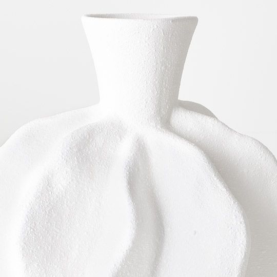Sayaka Vase White 31cm Pack of 2