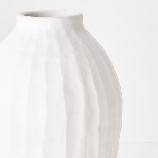 Vase Naltika White 23cm Pack of 2