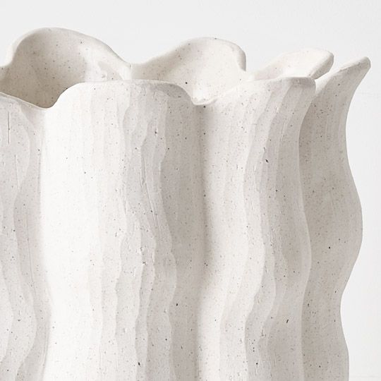 Oliva Pot White 24cm Pack of 2