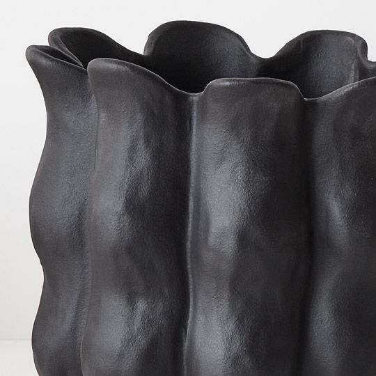 Oliva Pot Black 24cm Pack of 2