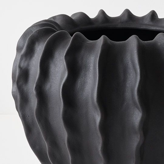 Zasha Pot Black 27cm Pack of 2