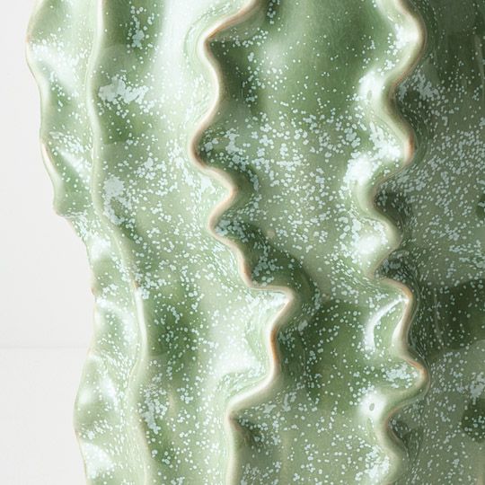 Zasha Vase Pickle Green 31cmh Pack of 2