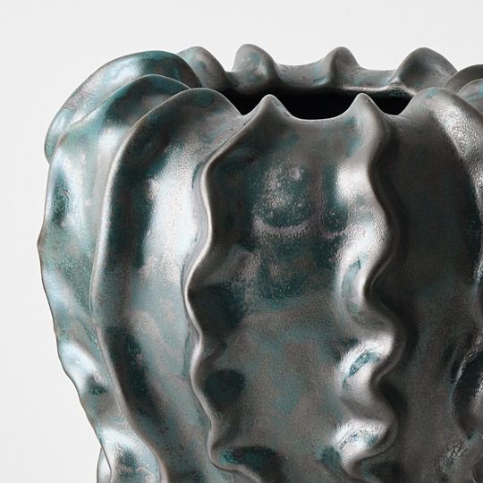 Zasha Vase Pine Green 31cm Pack of 2