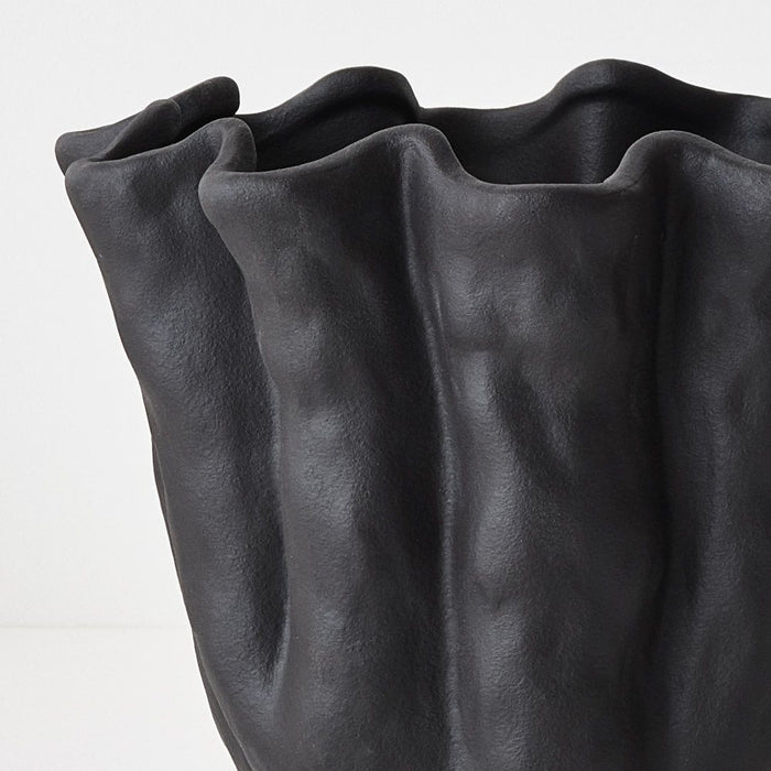 Ena Pot Black 21cm x 23cm Pack of 2